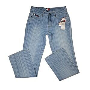 Tommy Hilfiger Y2K Low Rise Slim Straight Light Wash Jeans Size 7 NWT